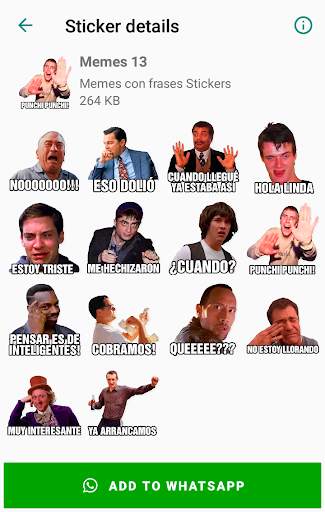 Memes Stickers with Phrases WhatsApp WAStickerApps screenshot 7