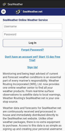SeaWeather - Marine Weather Forecasting screenshot 1