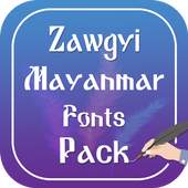 Zawgyi Myanmar Fonts Pack 1.0