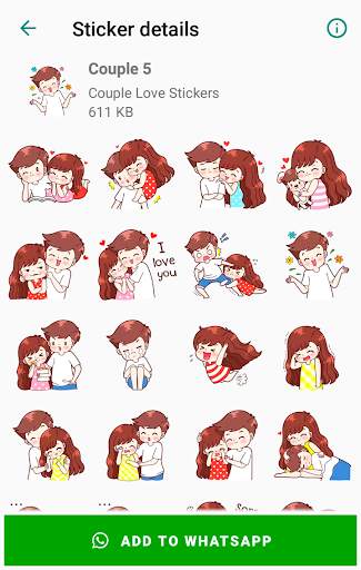 Couple Love Stickers for WhatsApp - Wastickerapps screenshot 5