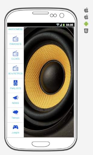 Music of the 80´S. Music and radio stations 80´S. screenshot 4