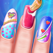 Indian Girl  nail salon icon
