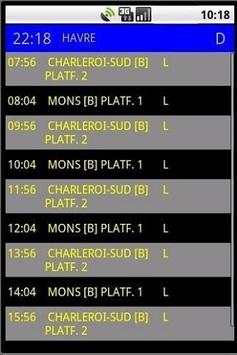 Belgium Train Schedule App screenshot 1