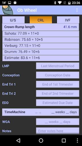 OB Wheel: Pregnancy calculator screenshot 3