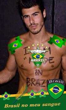 Brazil National Flag Face Photo Frame DP Maker screenshot 5