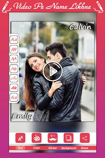 Video Par Name Likhe : Video Editor screenshot 1