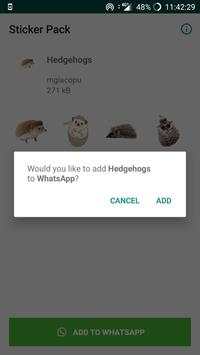 Hedgehogs Stickers screenshot 2