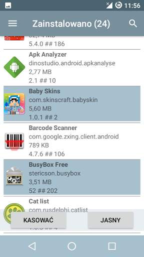 Menedżer aplikacji systemu screenshot 3