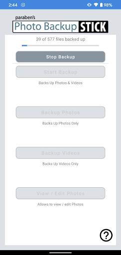 Photo Backup Stick DC screenshot 5