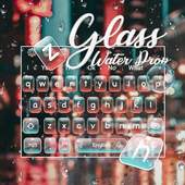 Transparent Water Drop Keyboard Theme 10001004