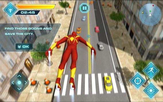 Flying Iron Spider Hero Adventure screenshot 1