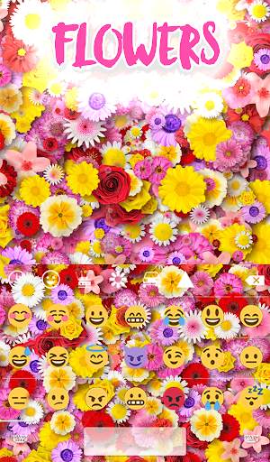 Flowers Animated Keyboard   Live Wallpaper screenshot 4