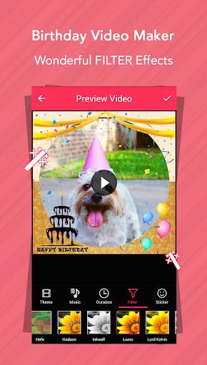 Birthday Video Maker 4 تصوير الشاشة