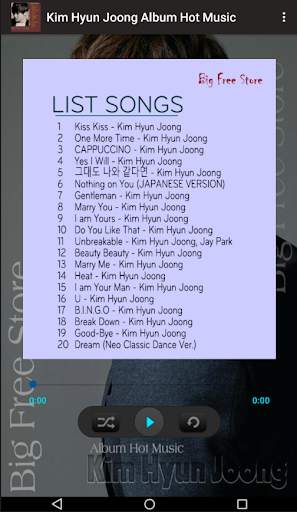 Kim Hyun Joong Album Hot Music screenshot 1