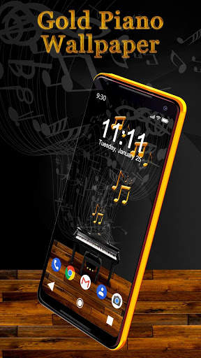 Gold Piano APUS Live Wallpaper screenshot 2
