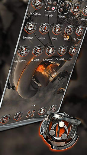 Robot 3D War Launcher Theme screenshot 2