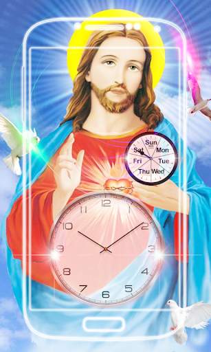 Jesus Clock Live Wallpaper screenshot 1