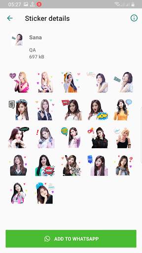 TWICE WAStickerApps KPOP Idol for Whatsapp screenshot 2