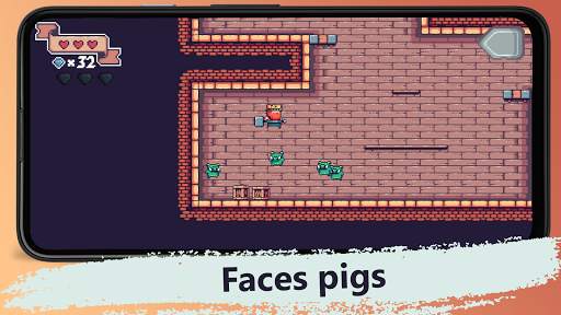 King vs Pigs : Collecting gems screenshot 1