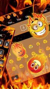 Burning Fire Keyboard Theme screenshot 3