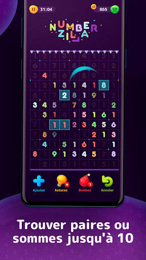Numberzilla: Jeu de casse-tete screenshot 3