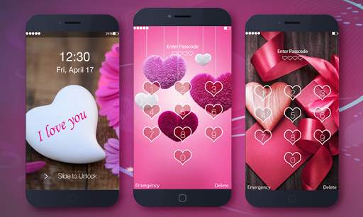 Love Keypad Lock Screen screenshot 1