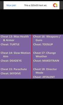 Cheat Codes for GTA 5 screenshot 5