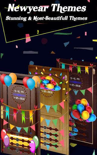 New Year Door Screen Lock: Decent Lock Screen screenshot 2