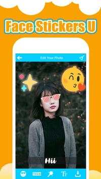 Face Stickers U Photo Filters Effect скриншот 2