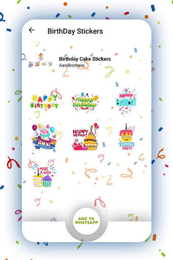 Birthday Stickers for Whatsapp screenshot 4