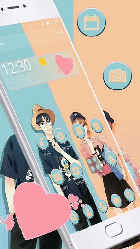 Love Couple Fashion Pose Theme screenshot 2