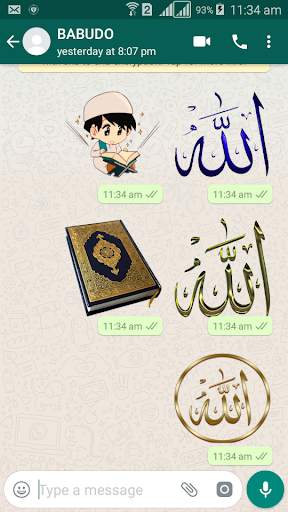Islamic Sticker (WAStickerApps) скриншот 1
