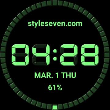Digital Watch Face-7 for Wear OS by Google screenshot 3