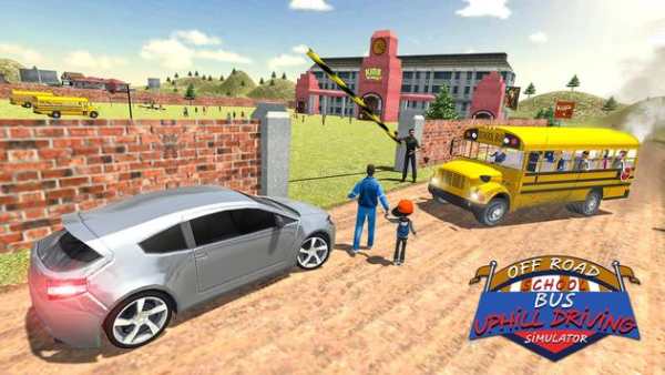 Off Road School Bus : Uphill Driving Simulator screenshot 9