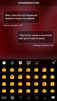 Red Keyboard Theme screenshot 8