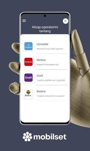 Mobilset USSD screenshot 1