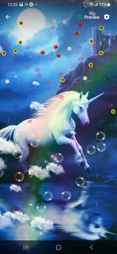 Unicorn Live Wallpaper screenshot 4