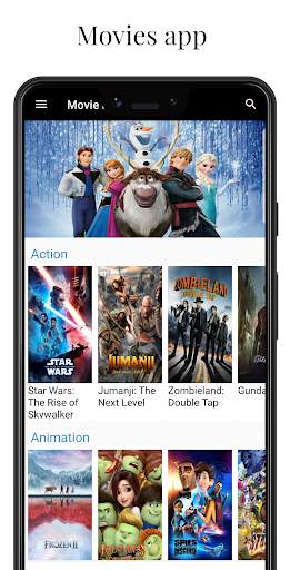 Movie app screenshot 1