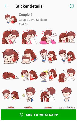 Couple Love Stickers for WhatsApp - Wastickerapps screenshot 4