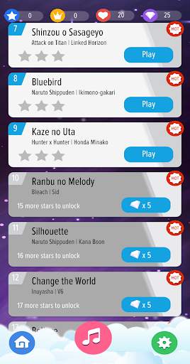 Anime Piano Magic Tiles Offline - Free Piano Games screenshot 5