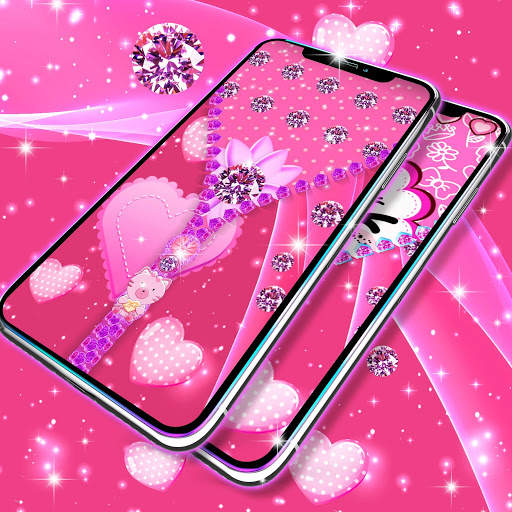 Girly lock screen zipper screenshot 5