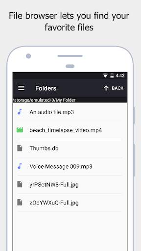 Stealth Audio Player - play audio through earpiece screenshot 6