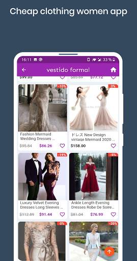 formal dresses for women shopping online app screenshot 4
