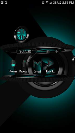 Akila cyan Next Launcher theme screenshot 3