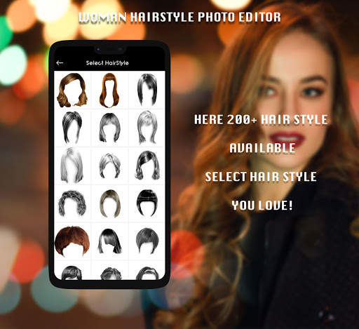 Woman HairStyle Photo Editor 3 تصوير الشاشة