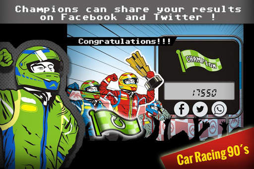 Handheld lcd car racing screenshot 4