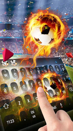 Fire football keyboard screenshot 2