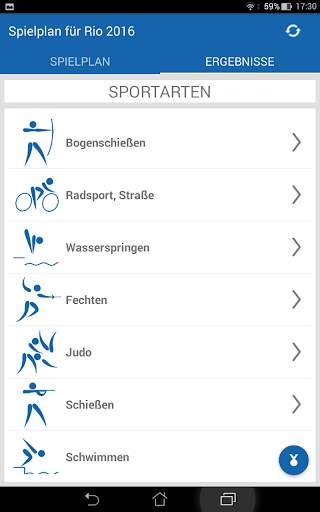 Spielplan für Rio 2016 screenshot 7