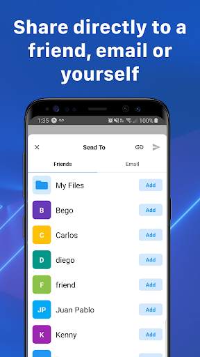 Send Files Anywhere Share It - Feather 4 تصوير الشاشة