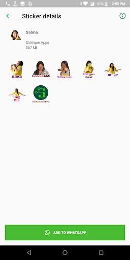 Siddique Stickers for WhatsApp - WAStickerApps screenshot 2